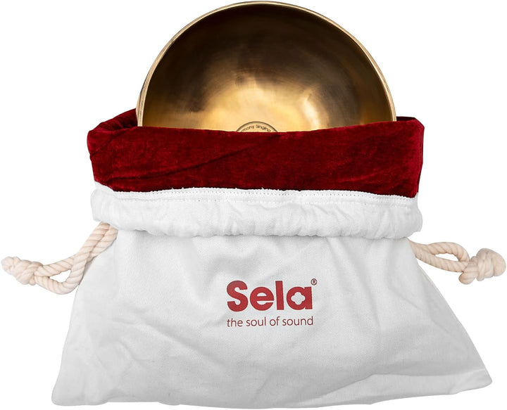 Sela SE 262 Harmony Singing Bowl Klangschale 17 cm inkl. Schlägel, Baumwolltasche, Filzring + keepdr