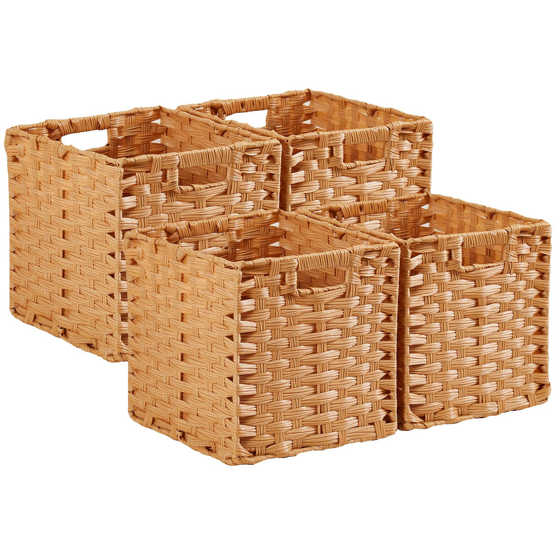 Aufbewahrungskorb, 31x31x31cm Aufbewahrungsboxen aus Polypropylene und Metallstreifenfür Vorratskamm