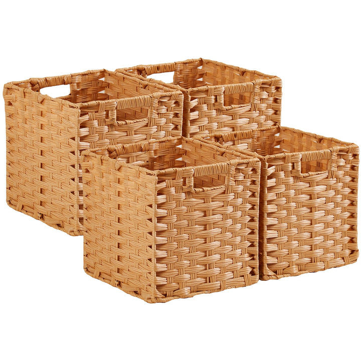 Aufbewahrungskorb, 31x31x31cm Aufbewahrungsboxen aus Polypropylene und Metallstreifenfür Vorratskamm