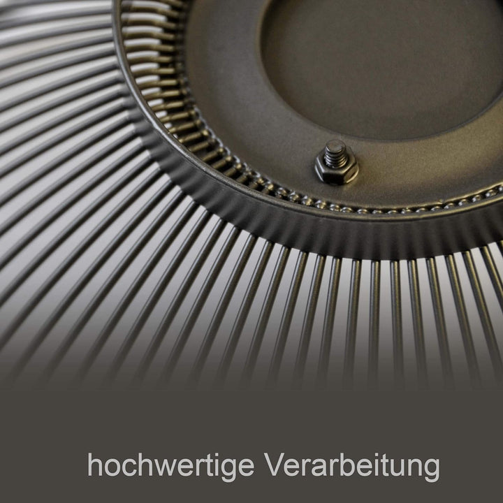 CALUTEA Moderne Obstschale // Metall // Stahlgrau - Schwarz // dekorativer Designer