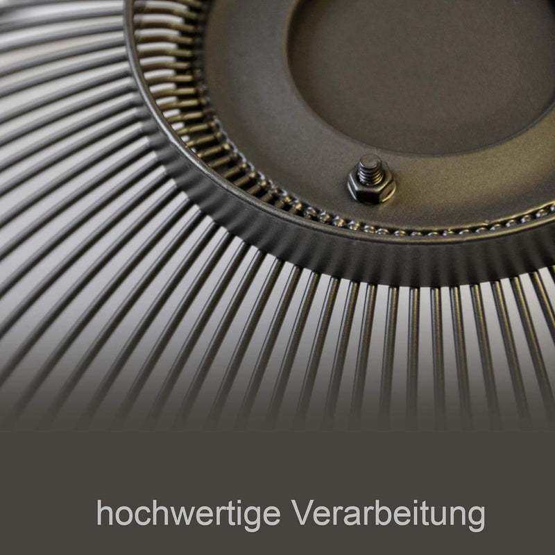 CALUTEA Moderne Obst Etagere // Metall // Schwarz // 3-teilig // zwei grosse Obstschalen & Bananenha