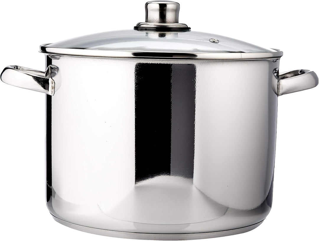 Karl Krüger A26 Topf, Edelstahl, silber, 24 cm, 10 Liter Allzwecktopf 10 Liter, Allzwecktopf 10 Lite