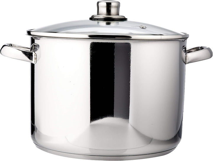 Karl Krüger A26 Topf, Edelstahl, silber, 24 cm, 10 Liter Allzwecktopf 10 Liter, Allzwecktopf 10 Lite