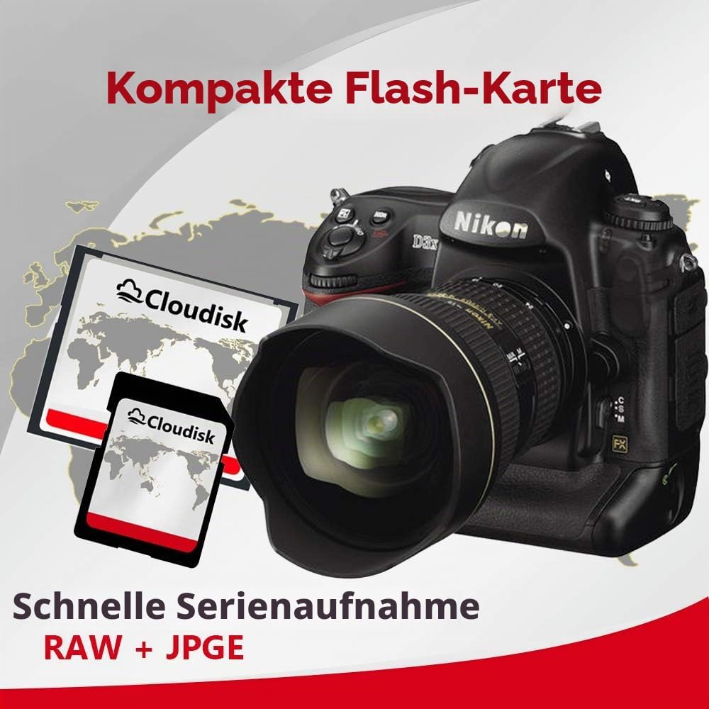 Cloudisk Pack von 2 Compact Flash Card (2GB), 2GB