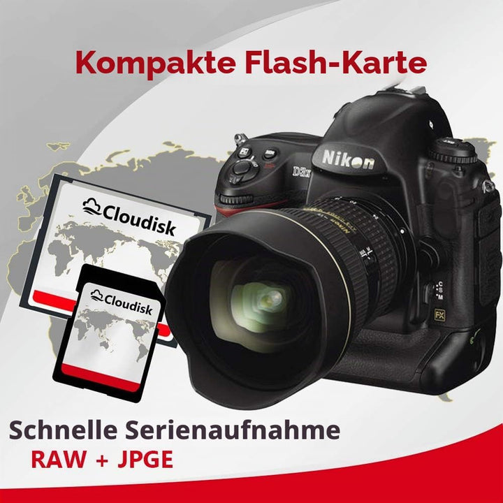 Cloudisk Pack von 2 Compact Flash Card (2GB), 2GB