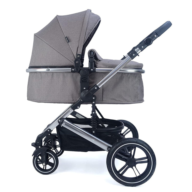 Pixini Neyla Kombi Kinderwagen mit Stoffwanne/Buggy/Wickeltasche/Getränkehalter/Regenplane/Mückennet