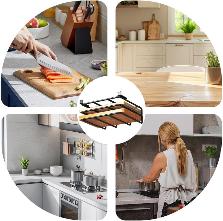 Unter Kabinettsschneidebretthalter - Unter den Sink Steckladeplatten stehen, Kitchen Rack Organizer