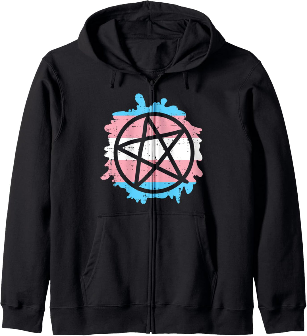 Pentagram Transgender Trans Pride Flag Transsexual Wicca Kapuzenjacke