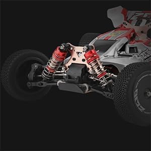 1:14 WLtoys 144001 Ferngesteuertes Auto, 60KM/H Hohe Geschwindigkeit RC Monstertruck für Erwachsene,