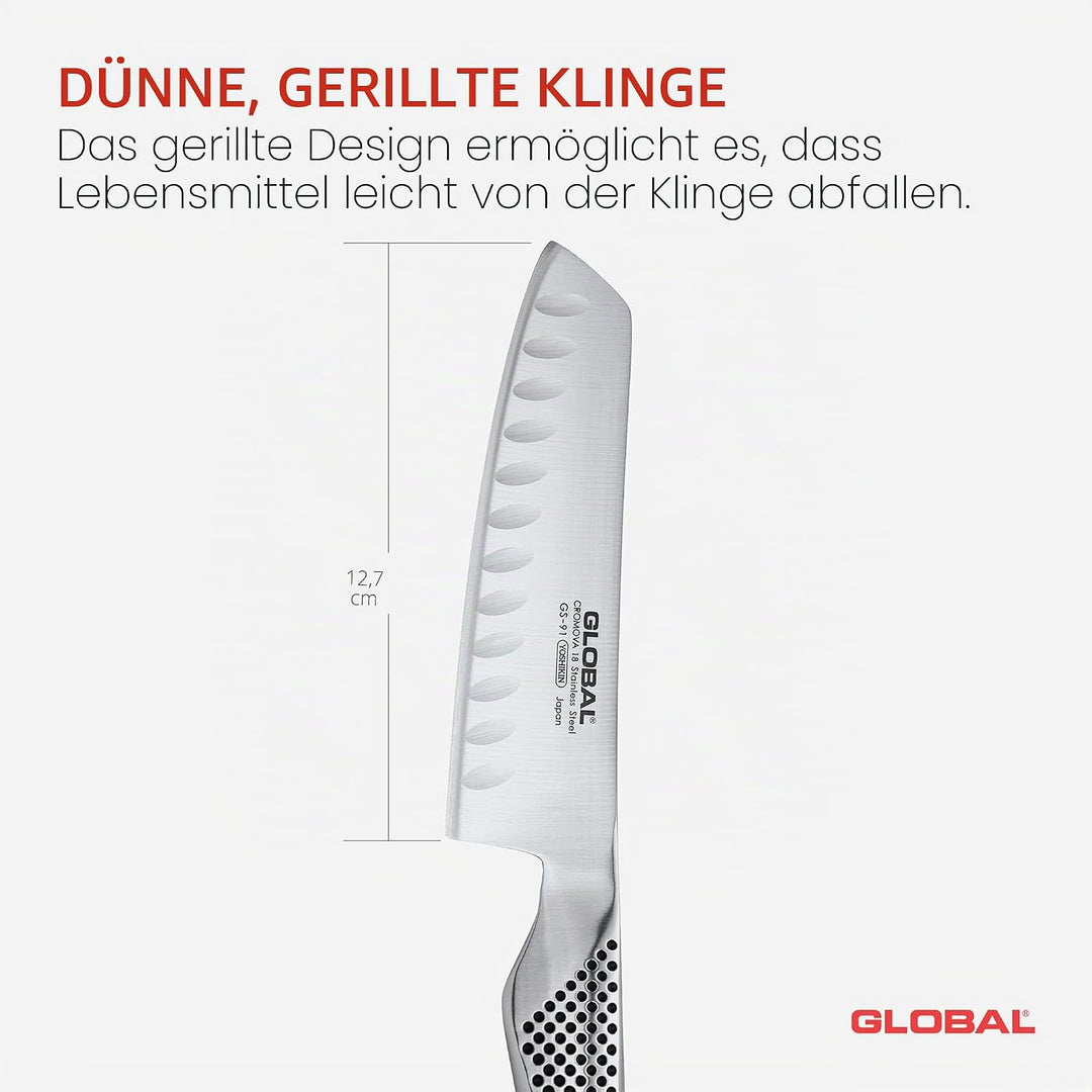 Global GS-91 Gemüsemesser mit Kullen 14 cm
