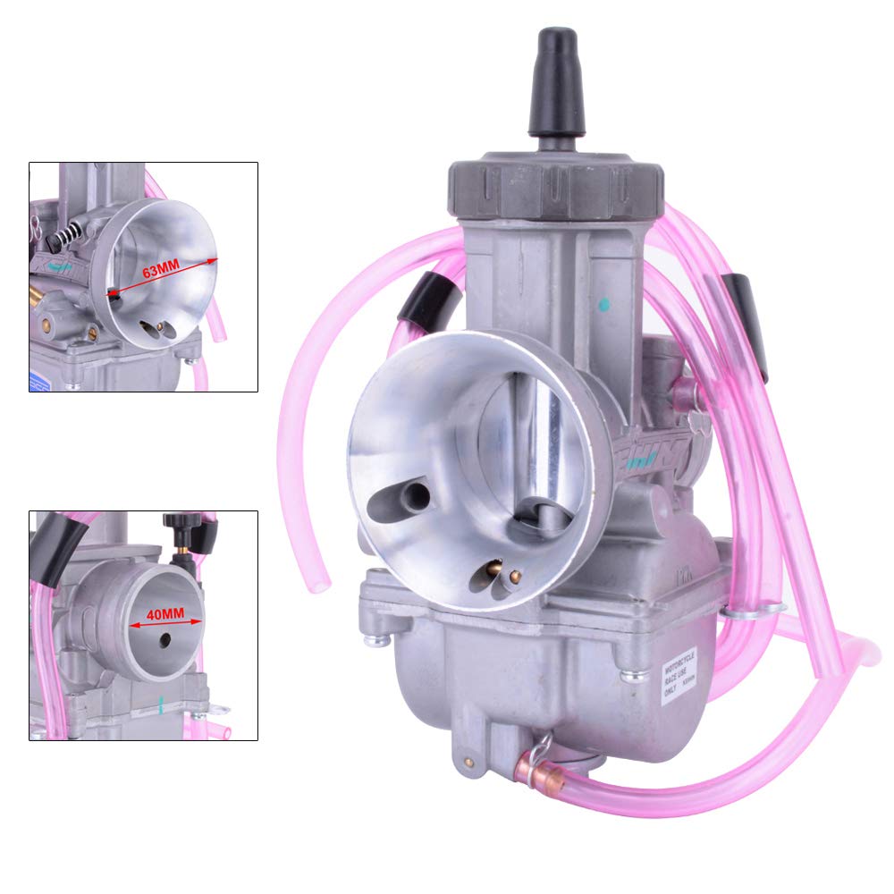 PWK40 40 mm Motorradvergaser, Universal-Motorrad-Vergaser, Choke-Kabel, Ansaugkrümmer, Vergaser für