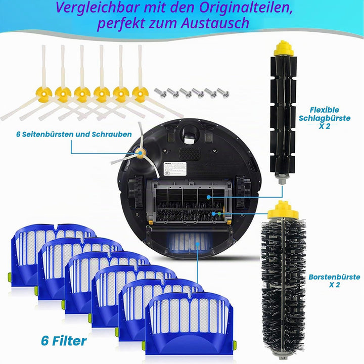 Ersatzteile für iRobot Roomba 600 Serie 604 605 606 610 612 614 615 616 620 621 626 627 630 631 632