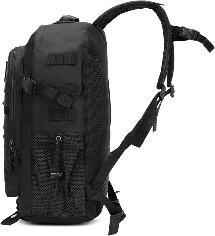 Rucksack für Freizeit Outdooraktivitäten Schule Arbeit Multifunktionsrucksack Schwarz 35/40l 35L/40L