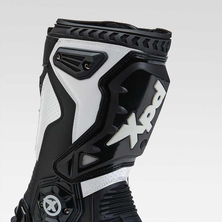 XPD XP6-S Motorrad Stiefel, schwarz/weiss, 39 39 EU Schwarz Weiss, 39 EU Schwarz Weiss