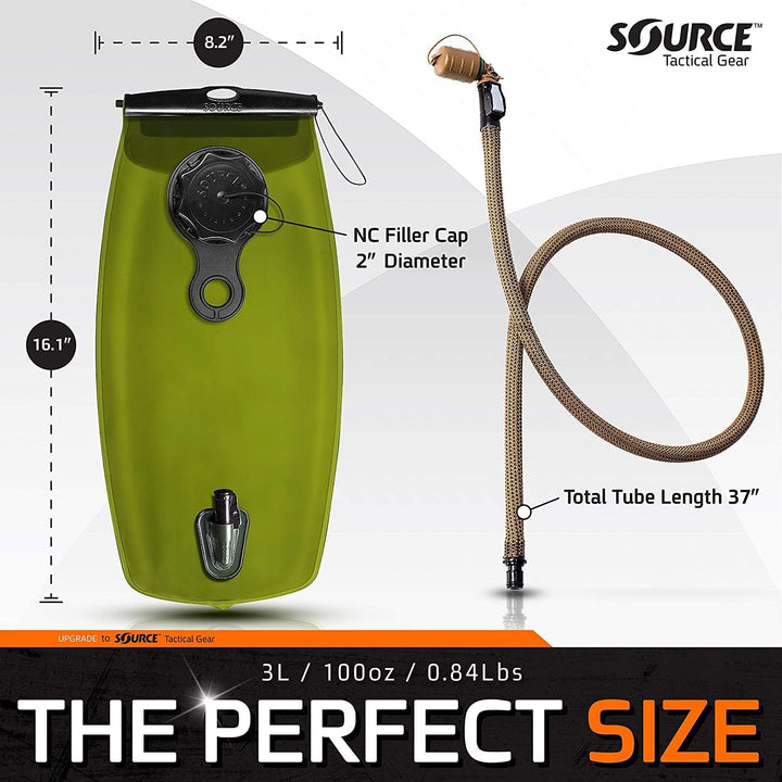 Source WXP Trinkblase Trinkrucksack Coyote 3 Liter / 100 oz., Coyote 3 Liter / 100 oz.