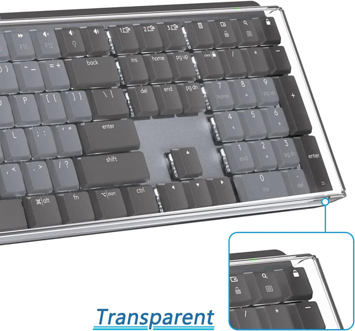 Geekria Tastatur-Staubschutz in voller Grösse, transparente Acryl-Tastaturabdeckung für mechanische