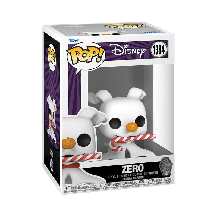 Funko Pop! Disney: The Night Before Christmas 30th - Zero mit Candycane - The Nightmare Before Chris