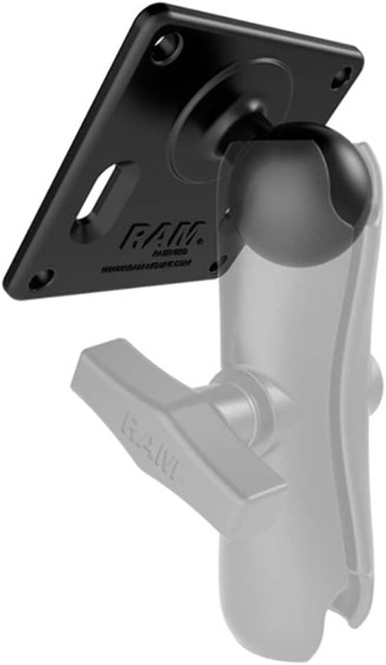 Ram Mounts RAM-2461U VESA-Platte mit Kugel, 75 x 75 mm Standardverpackung, Standardverpackung