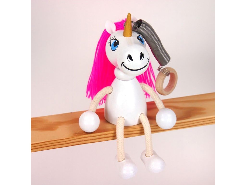 Schwingfigur Einhorn – Handgefertigte Dekoration aus Holz