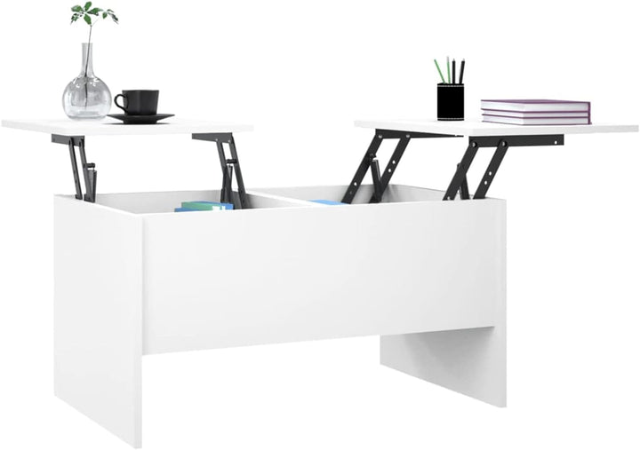 Tidyard Couchtisch mit Verstellbare Tischplatte, Höhenverstellbarer Couchtisch,Kaffeetisch Sofatisch