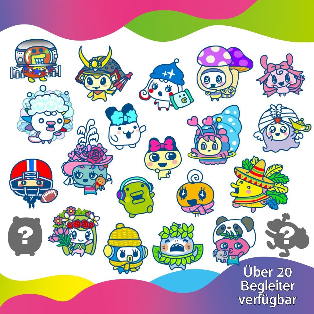 BANDAI- Tamagotchi Uni - Verbundenes Tamagotchi mit Armbanduhr - Virtuelles Haustier - Violett-Model