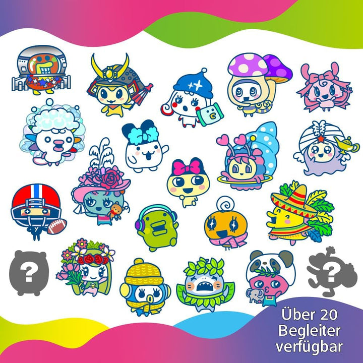 BANDAI- Tamagotchi Uni - Verbundenes Tamagotchi mit Armbanduhr - Virtuelles Haustier - Violett-Model