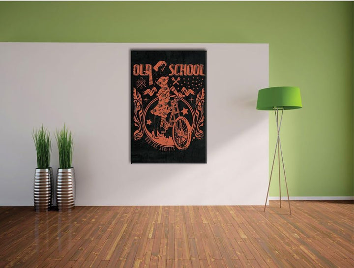 Dark Normal people are weird black Bild auf Leinwand, XXL riesige Bilder fertig gerahmt mit Keilrahm