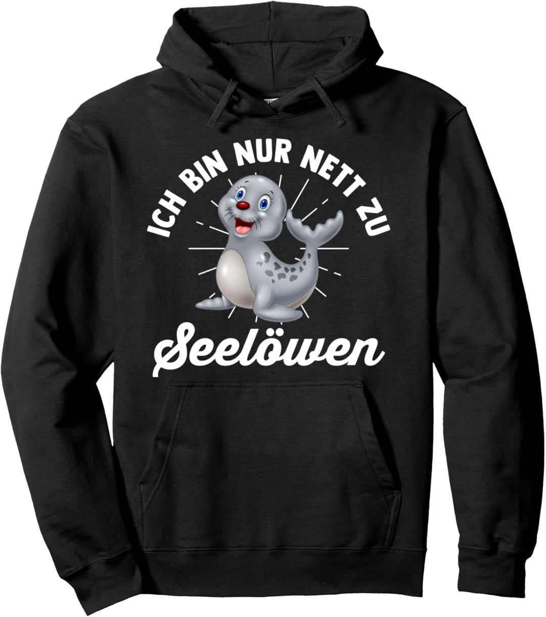 Seehund Seelöwe Robbe Pullover Hoodie