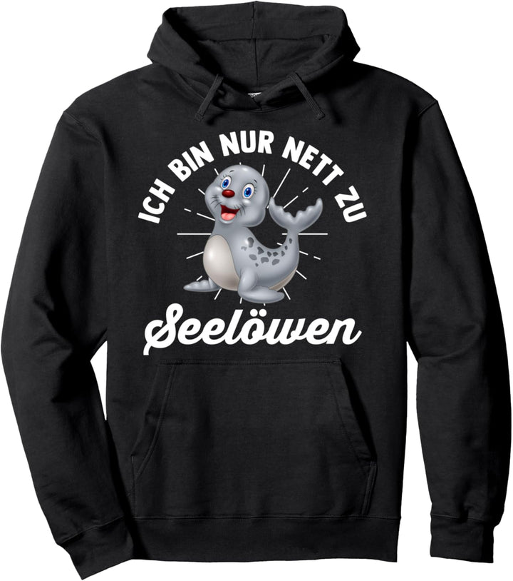 Seehund Seelöwe Robbe Pullover Hoodie