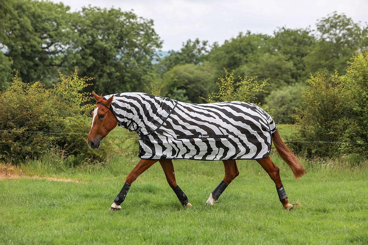 Bucas Buzz-Off Fliegendecke Zebra Full-Neck, 115, 115