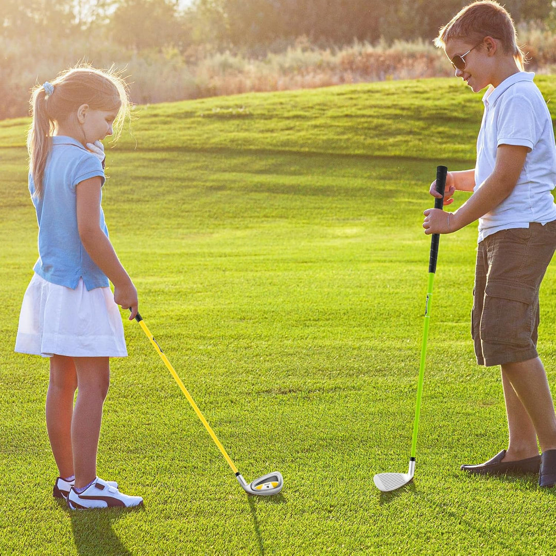 COSTWAY Golf Eisen 7 für Kinder, Golf-Eisen Einzel aus Aluminium für Rechtshänder, Kinder Golfschläg