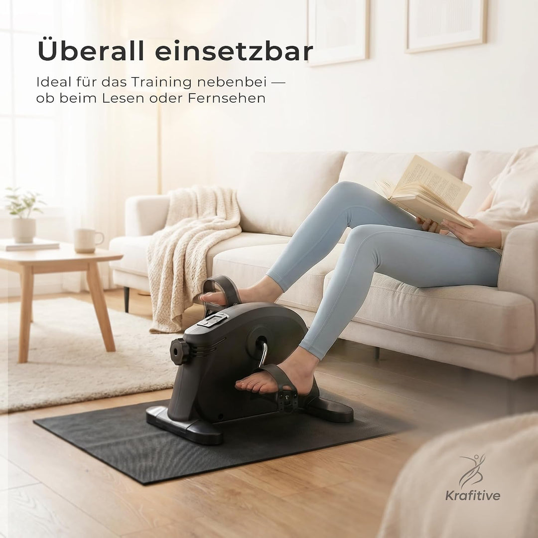 Pedaltrainer &amp; Mini Heimtrainer, Arme &amp; Beine, für Senioren | Sitztraining unterm Schreibtisch, gele