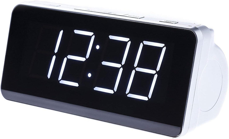 Camry CR1156 Uhrenradio (Radio/Digitaler LCD Wecker, Dual Alarm, Weckfunktion) Weiss, CR 1156