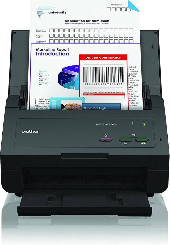 Brother ADS-2100E ADF Kompakter Dokumentenscanner (mit USB host)