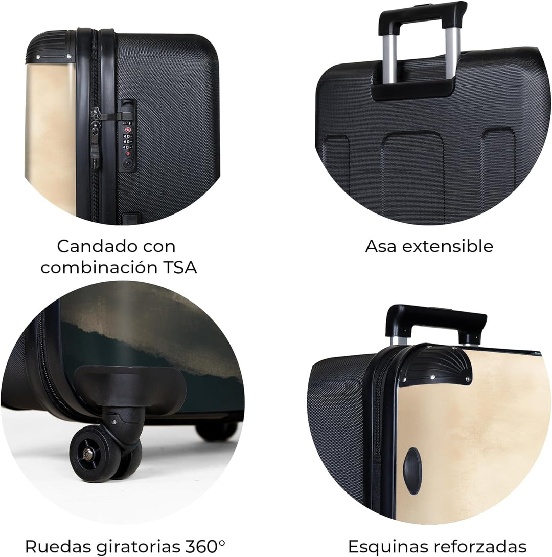 Koffer XL Gross 77x51.5x28 cm Reisekoffer mit Rollen Leicht Trolley grosser Hartschalenkoffer Rollko