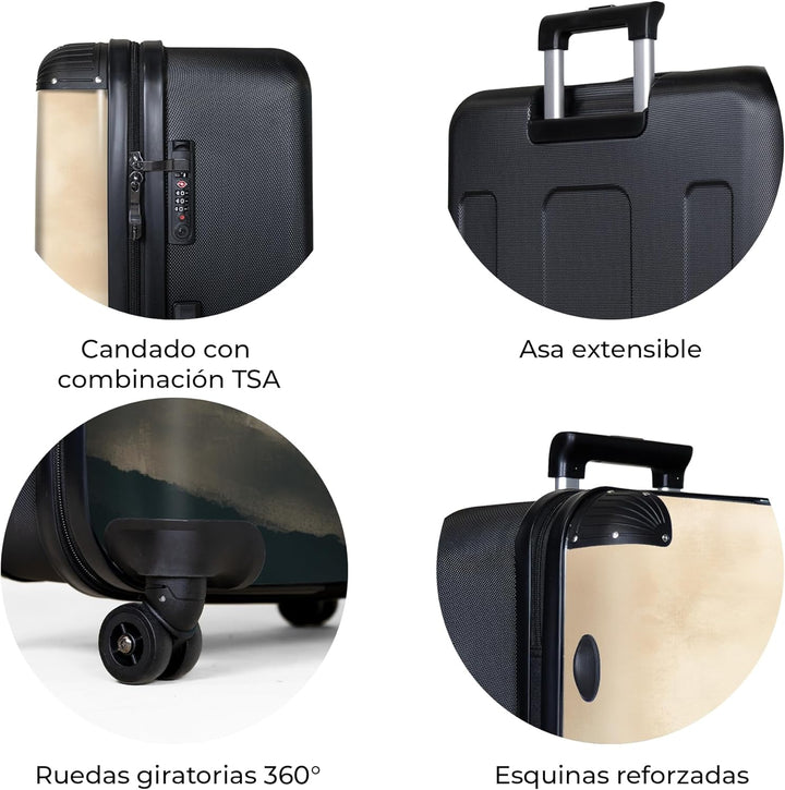 Koffer XL Gross 77x51.5x28 cm Reisekoffer mit Rollen Leicht Trolley grosser Hartschalenkoffer Rollko