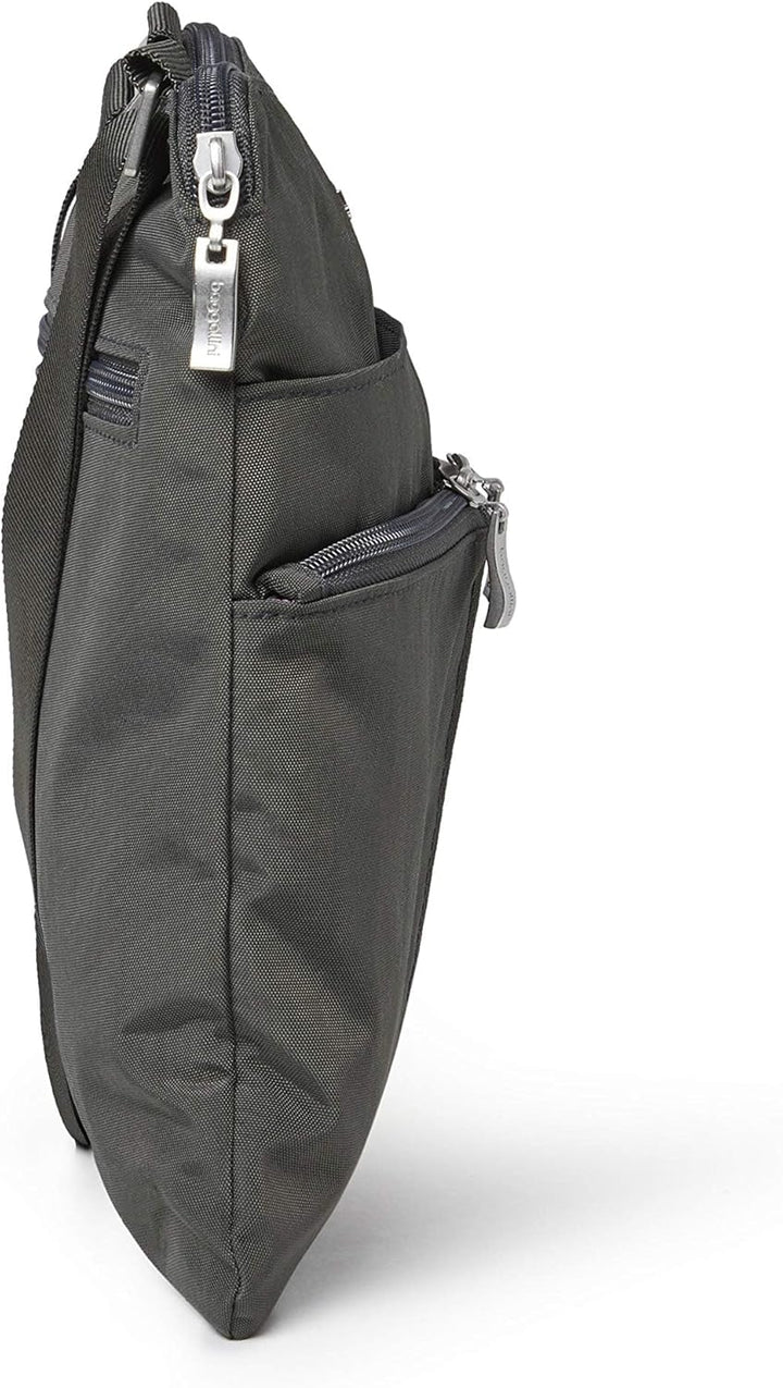 Baggallini Horizon Sac bandoulière, Gris Charcoal, Charcoal