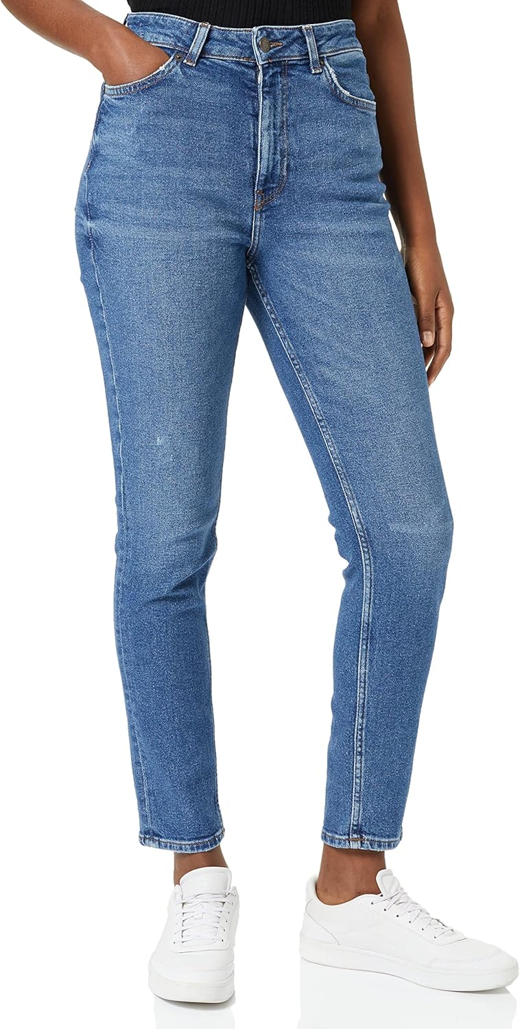 Jack & Jones Women's Jeans 28W / 34L Medium Blue Denim, 28W / 34L Medium Blue Denim
