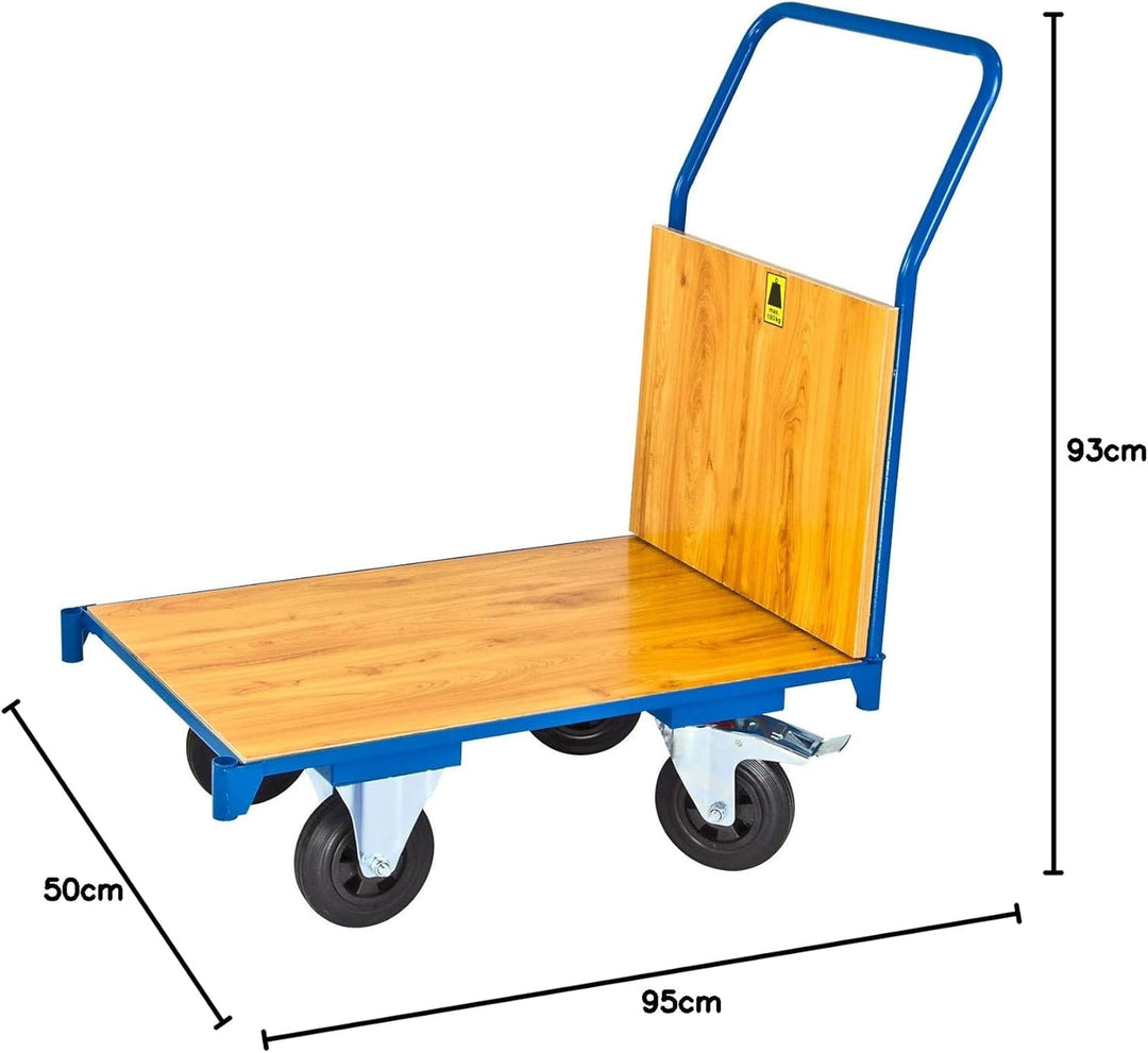 ADB Transportwagen L740xB500 mm Plattenwagen Ladefläche Handwagen Transportkarre Magazinwagen, L740x