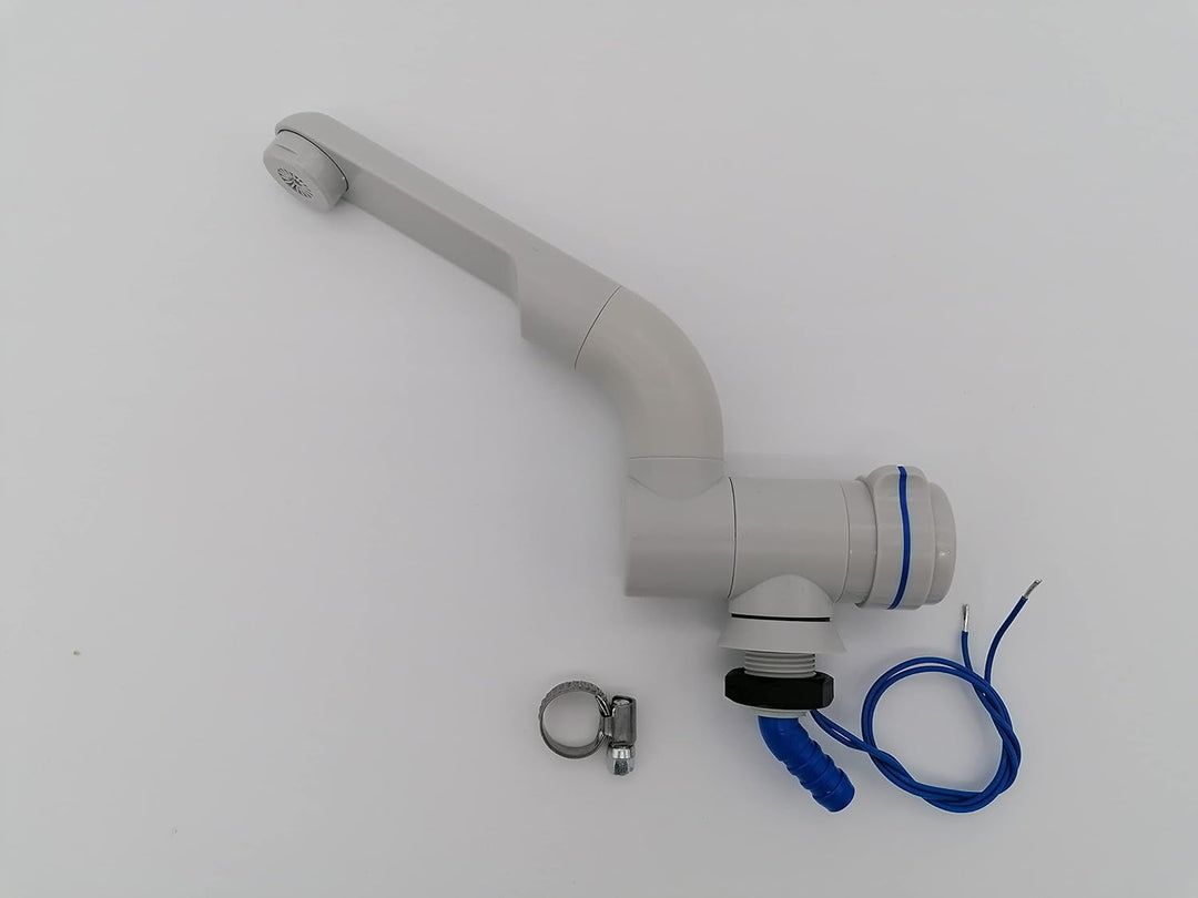CR-MOESANCO® Automatischer Wasserhahn für Wohnwagen, 12 V, für Wohnmobil, Waschtisch, Boot (grau), G