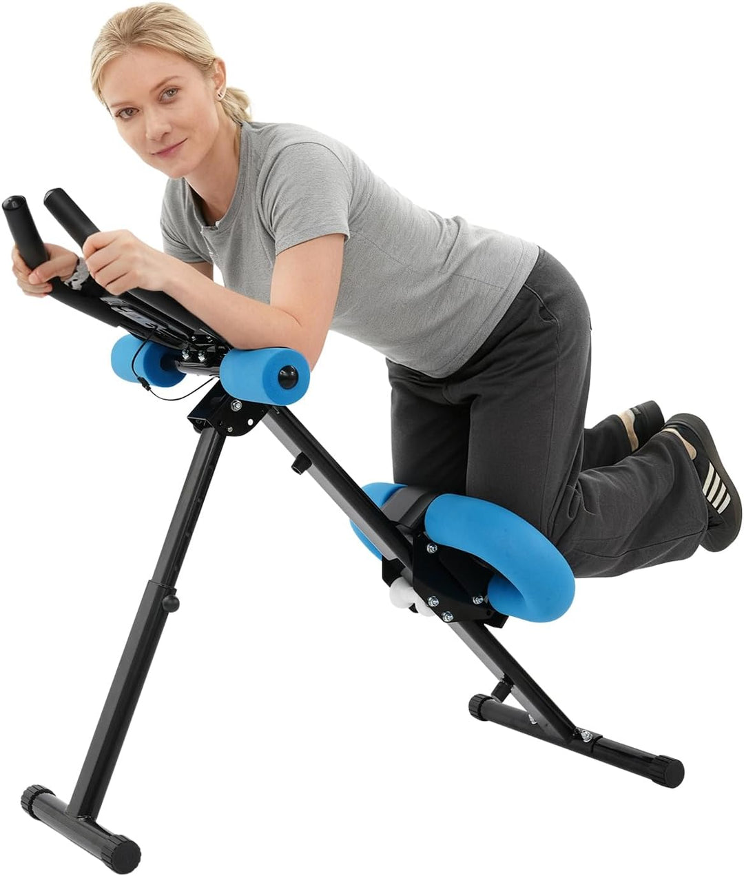 Bauchtrainer für Zuhause Bauchmuskeltrainer,Klappbares Bauch Trainingsgerät mit 5 Höhenverstellstufe