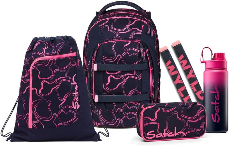 satch Pack Graffiti Edition Schulrucksack Set 5tlg. Pink Supreme, Pink Supreme