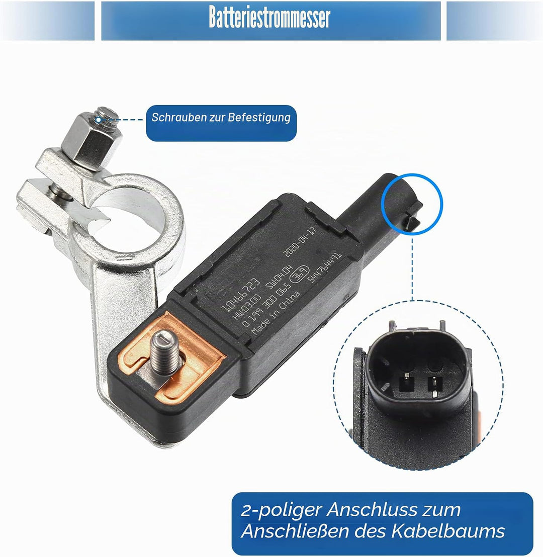 X AUTOHAUX Batteriestromsensor 68318616AC 56029778AB für Chrysler für Jeep