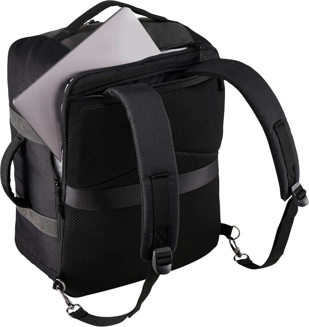 Cabin Max Handgepäck-Rucksack Backpack Reiserucksack Ryanair 40x30x20 24L 40 x 30 x 20cm Schwarz, 40