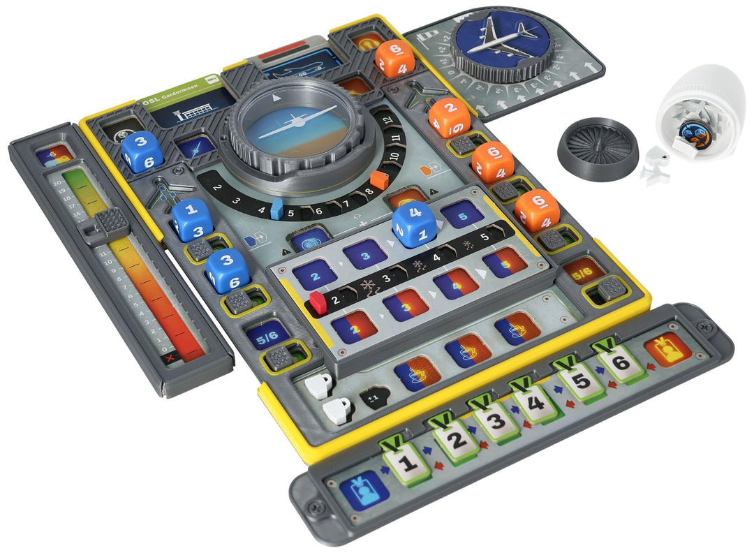 Feldherr Dashboard und Spielhilfe kompatibel mit Sky Team - 3D-Upgrade für Cockpit, Windanzeige und
