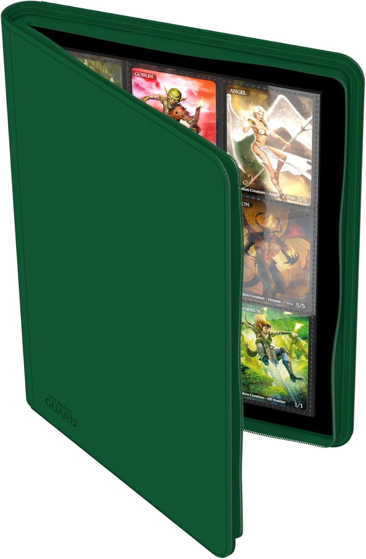 Ultimate Guard Zipfolio 360-18-Pocket XenoSkin Grün, Grün