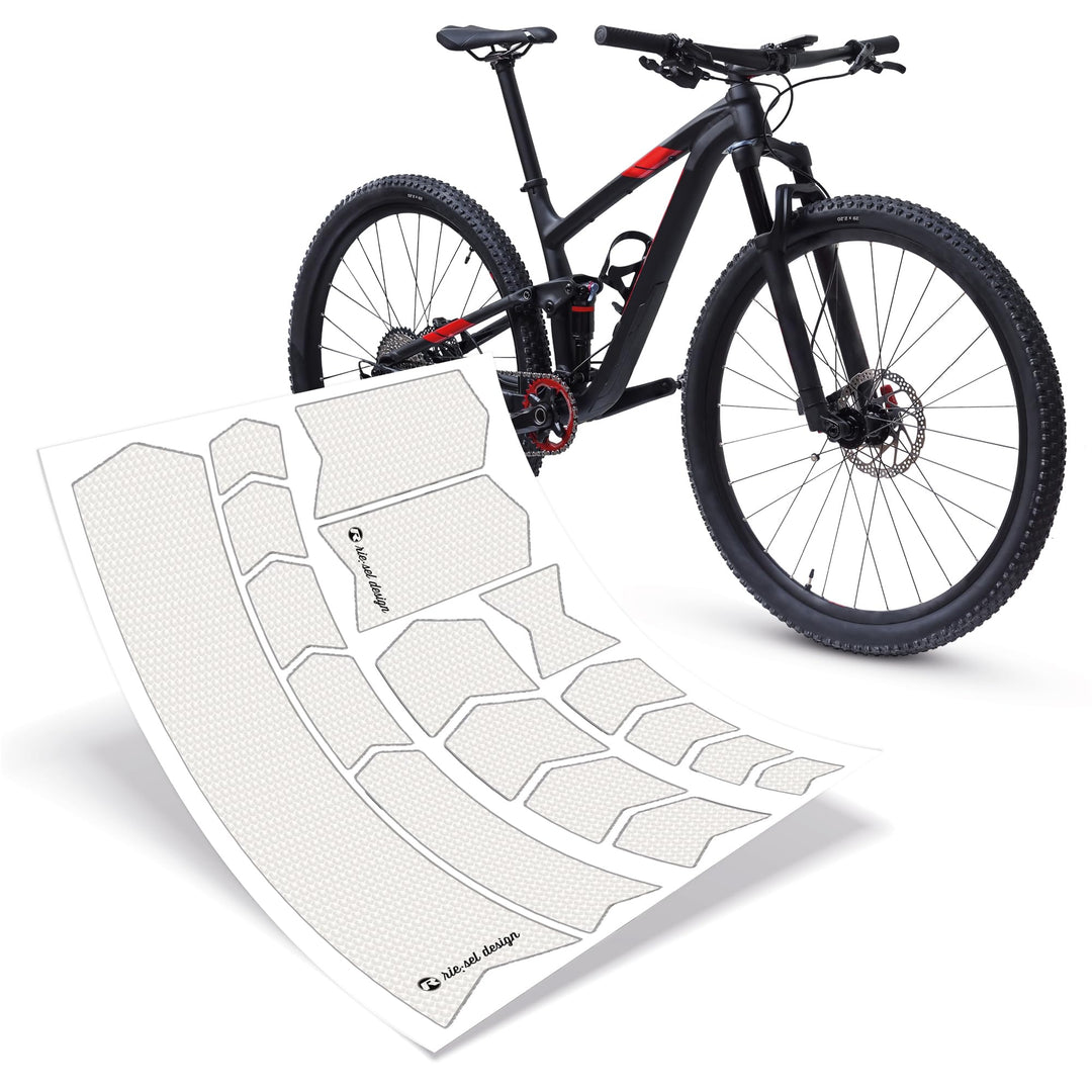 Riesel Design® Frame:Tape 3000 Fahrrad Rahmenschutz - Stylische Fahrrad Schutzfolie / 17 Selbstklebe