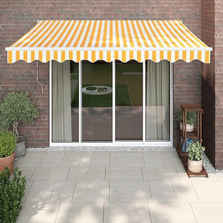 vidaXL Markise, Sonnenmarkise mit Kurbel Automatisch, Gelenkarmmarkise für Terrasse Balkon, Sonnensc