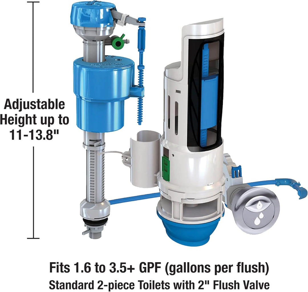 Danco HYR460 Hydroright HyrdroRight Universal Water-Saving Toilet Repair Kit with Dual Flush Valve,