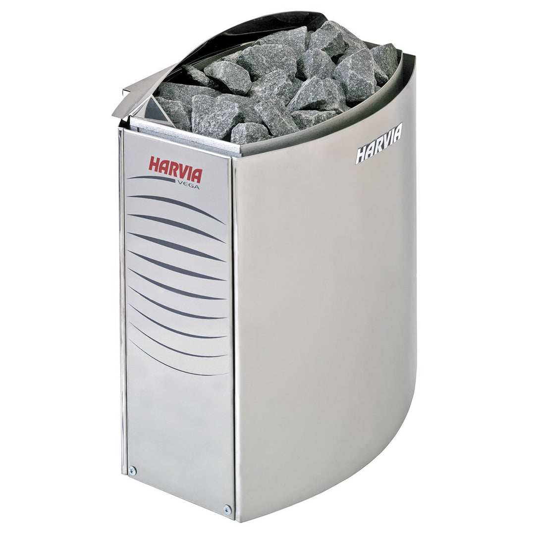 Harvia Vega Saunaofen - BC80E 8,0 kW wird separates Steuergerät benötig, Edelstahl